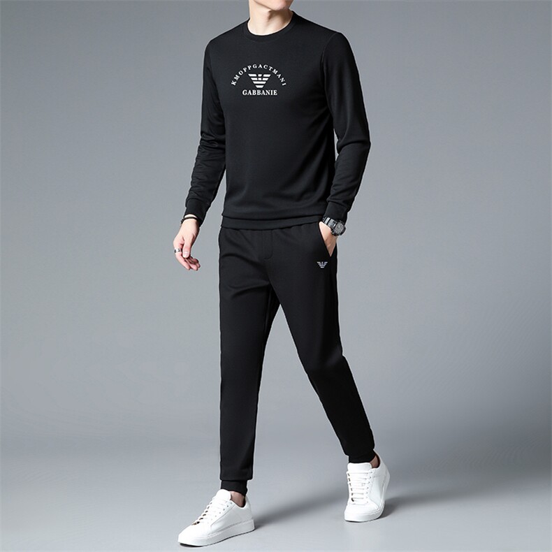 HPN-TZ1108男士2023年春季新款长袖两件套青年休闲套装,男装休闲套装,电商B360