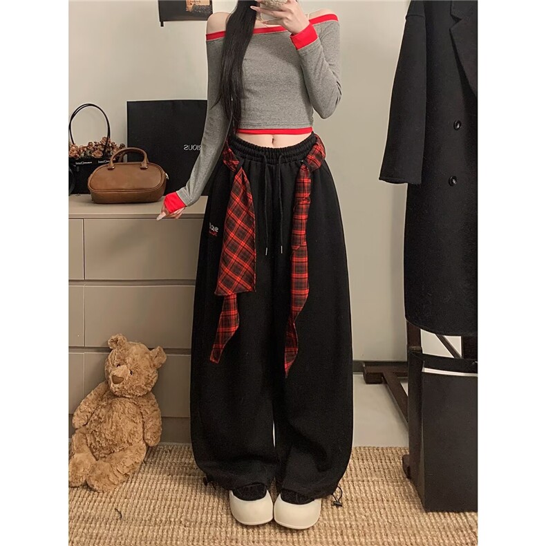 百搭潮流日系气质文艺慵懒休闲裤时尚简约ins新款原宿流行，男装休闲裤，星座506A