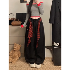 百搭潮流日系气质文艺慵懒休闲裤时尚简约ins新款原宿流行，男装休闲裤，星座506A