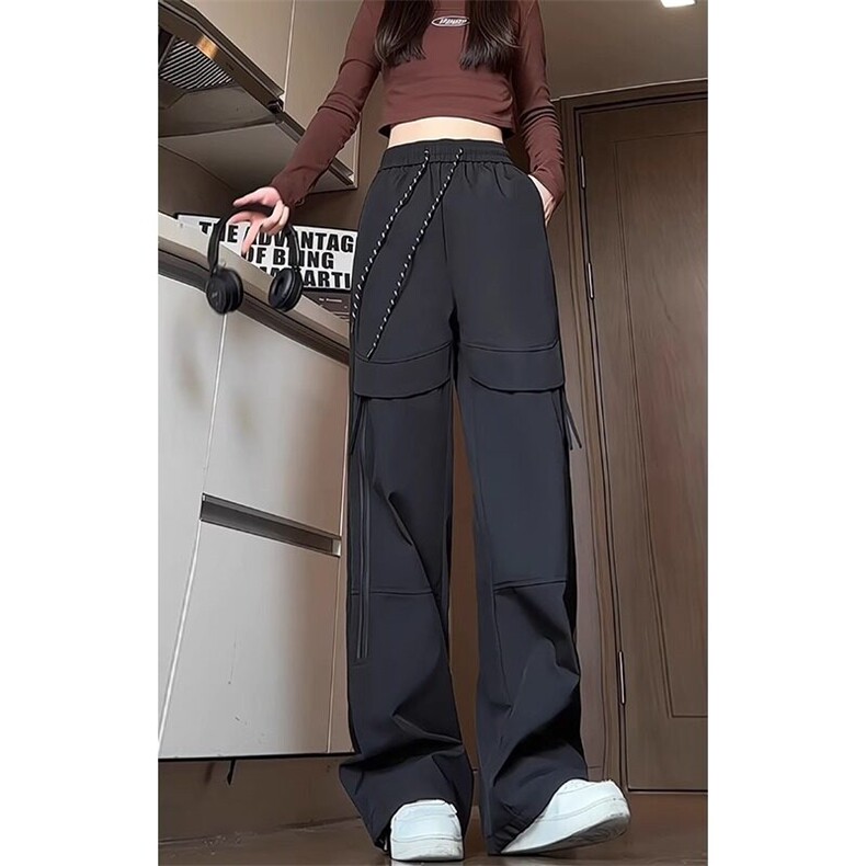 网络图现货冬加绒加厚防风抽绳束脚裤男女款RXRK65-P60,男装休闲裤,星座1005-4