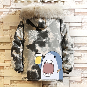 MC49137-P135 日系潮衣男大码派克服男工装服外套袄 砖墙图片