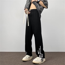 美式潮牌百搭休闲长裤2024夏季宽松坠感运动裤男现货K7825-P32，男装休闲裤，星座512-3