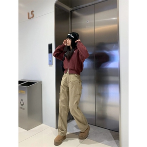 现货！cleanfit高街阔腿工装牛仔裤（纯棉成品水洗）RH12-P78图片