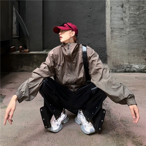 MA290-P57控88双拉链机能户外薄款凉感连帽防晒衣夹克男女同款图片