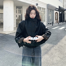 现货新款皮衣短外套浙宝217-1129-185-258，女装皮衣，浙宝217