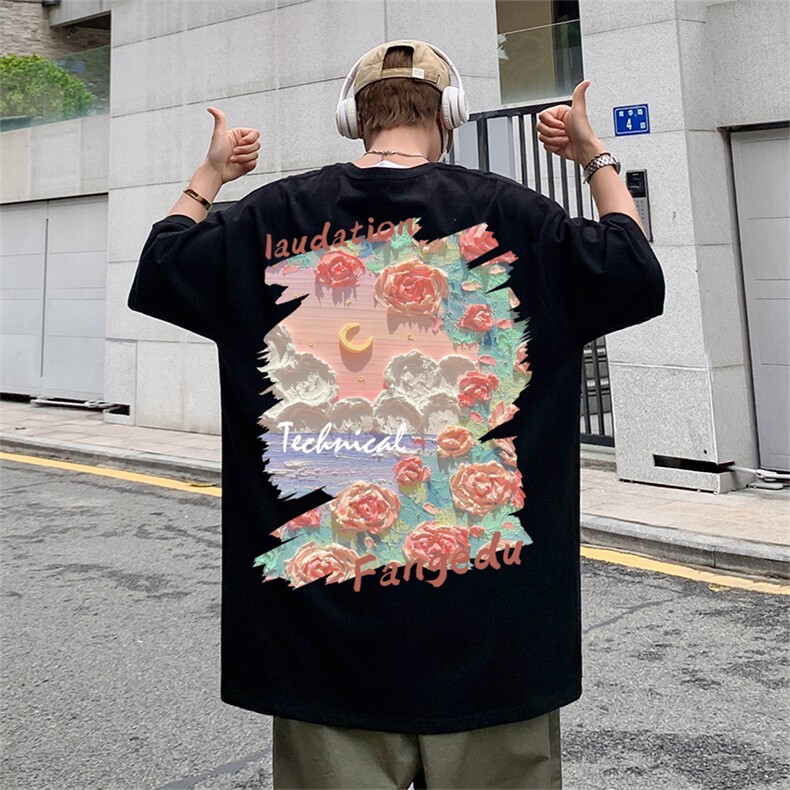 ！数据超好！220克纯棉男士印花短袖T恤半袖QT707-T261-P25,男装T恤,星座617B