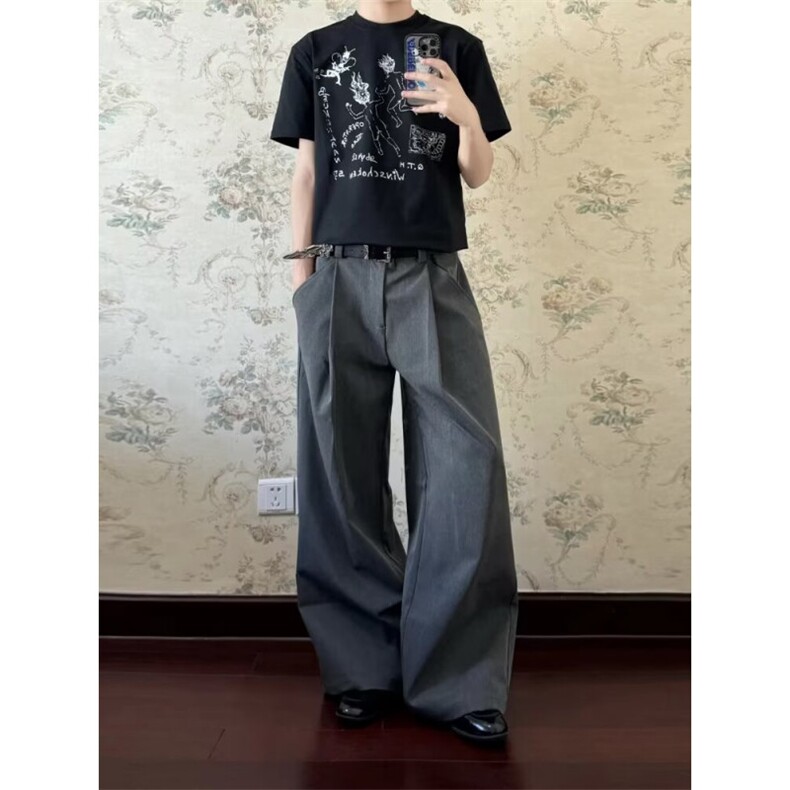 XK074LL-P52有货cleanfit西裤男宽松直筒，男装西裤，星座1007（原301D）