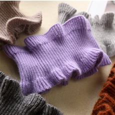 木耳边脖套，围巾，九月九羊绒