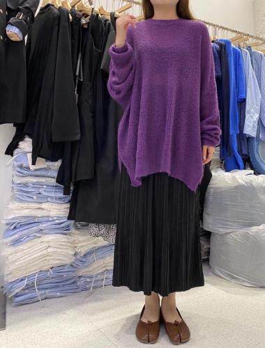 版型很大的胖瘦不挑人颜色很特别针织上衣，其它，SMOOTH