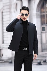 中年男新款冬季加厚夹克棉服爸爸冬装短款棉衣外套SFT81718-P195图片