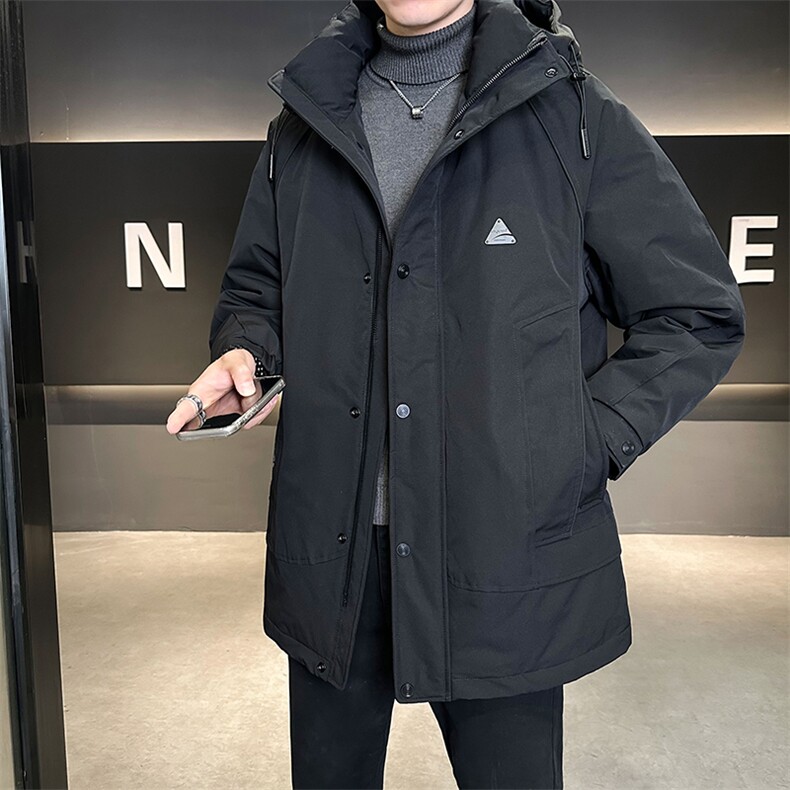 数据款标90羽绒服男士中长款2025新款外套B240-YR99656-P365,男装羽绒服,电商B240