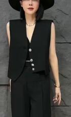 2023春季新款韩版气质高级时尚百搭马甲，女装马甲，L·H·X