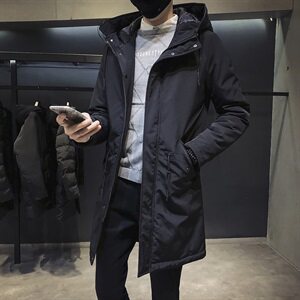 男士中长款棉袄外套2020冬季新款棉服加厚保暖羽绒棉衣DS219T图片