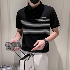 TX19-P55男T恤夏季短袖半袖新款上衣夏装半截袖POLO衫白1控70，男装T恤，电商D327
