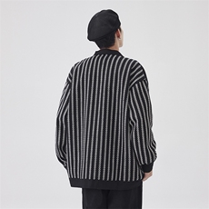 得物品质秋款男夹克衫竖条纹大口袋宽松外套JK0051P75，男装夹克，星座1013-1