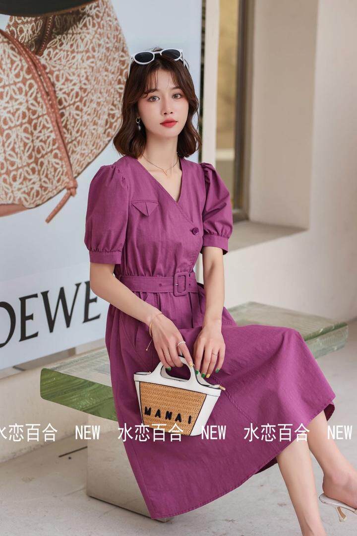 裙子，裤子，连衣裙，女装连衣裙，水恋百合