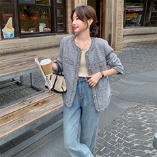 灰色法式小香风外套女2025春季新款高级感超好看独特漂亮气质上衣，女装短外套，浙宝208