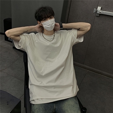 港风钢印多色大码短袖T恤男DT77781P28块特价控55：供抖音视频，男装T恤，星座227-7