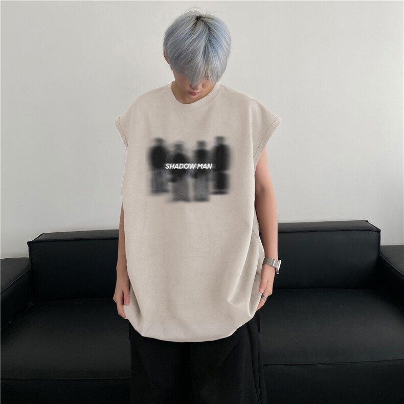 夏季新款得物抖音高品质潮流印花坎肩宽松背心BXJP280-特批19控38,男装背心/马甲,星座605(原A050)