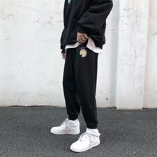 港风休闲裤男韩版潮流宽松束脚裤百搭运动卫裤NK04-P50，男装休闲裤，星座1501