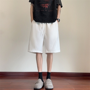 特批P30无差价夏季拼接曼巴棉高克重休闲潮流大码五分裤男DK5849图片