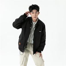 新款夹克男棒球服休闲上衣男外套纯色914-4-W65，男装夹克，星座914-4