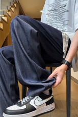 量大优供视频激光拖地直筒冰丝裤XH66-特P30，男装休闲裤，电商B367