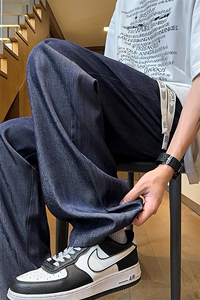 量大优  供视频 激光拖地直筒冰丝裤 XH66-特P30图片
