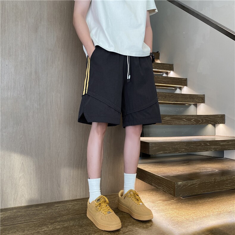 抖音品质气孔条纹设计速干宽松休闲短裤B315-K25550-特p30控58,男装牛仔裤,电商B315
