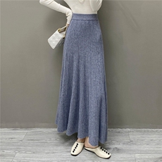 2025年秋季新款百搭12针百褶裙，女装半身裙，国旺羊绒