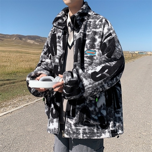 特P75     新款春装款羊羔毛外套加厚宽松情侣棉衣YG04图片