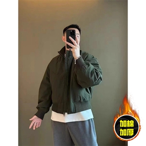 棉衣5W件现货冬季美拉德立领飞行夹克廓形高街棒球服加棉加厚外套图片