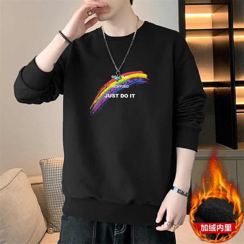 主推秋冬现货特价跑量2024加绒男士印花套头卫衣JR031-P19,男装卫衣,星座1816-2（原1210–2）