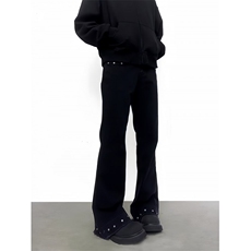 复古铆钉牛仔裤男女美式cleanfit设计感休闲长裤K7154-P42网图，男装牛仔裤，电商B245