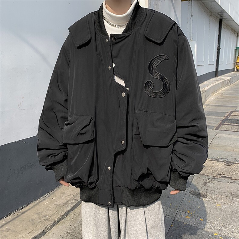 2023春季网红飞行服外套情侣休闲宽松百搭夹克JK09211-P55,男装夹克,星座308B-1