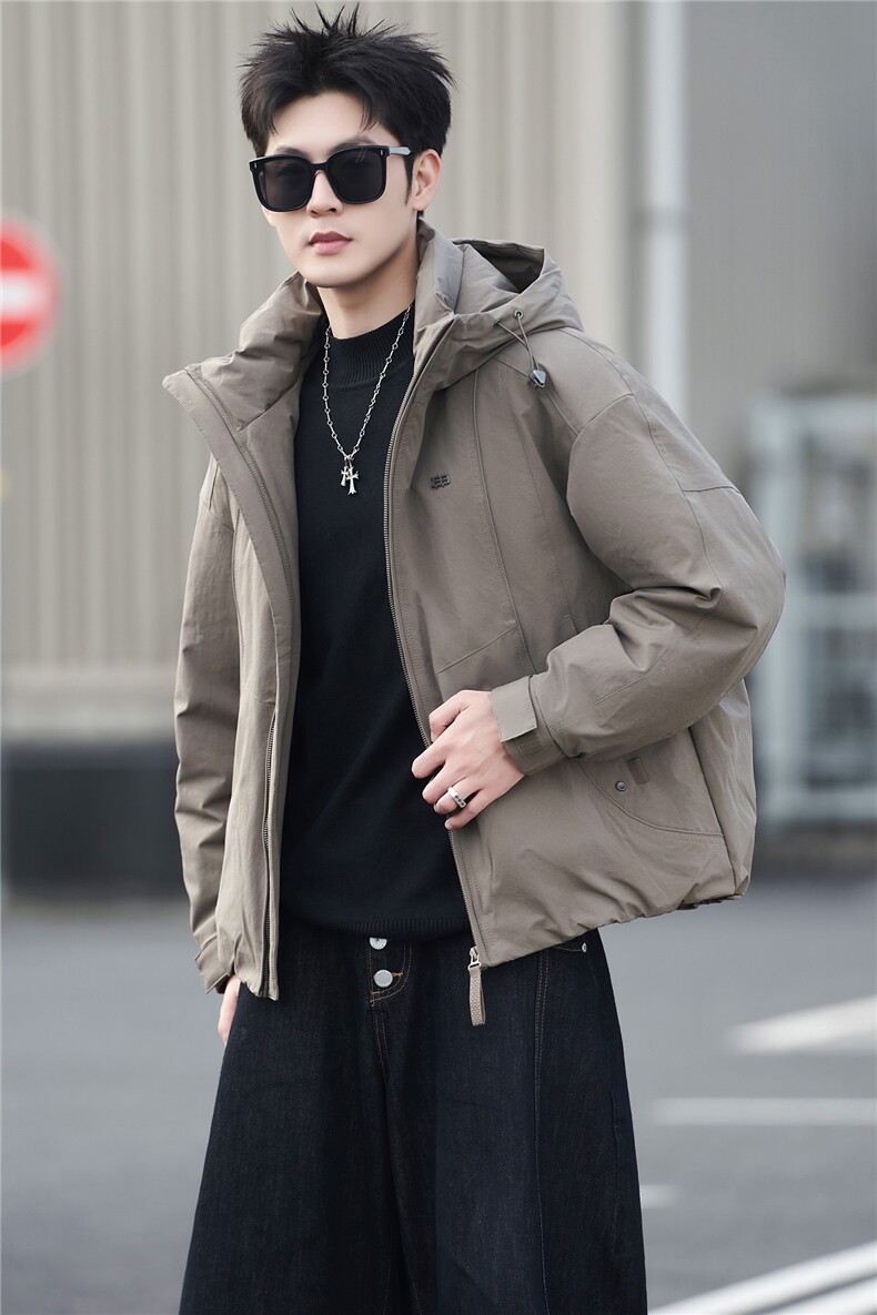 M-3XLB3539938P220灰连帽2025冬羽绒服【标50控活动价328】,男装羽绒服,电商B353
