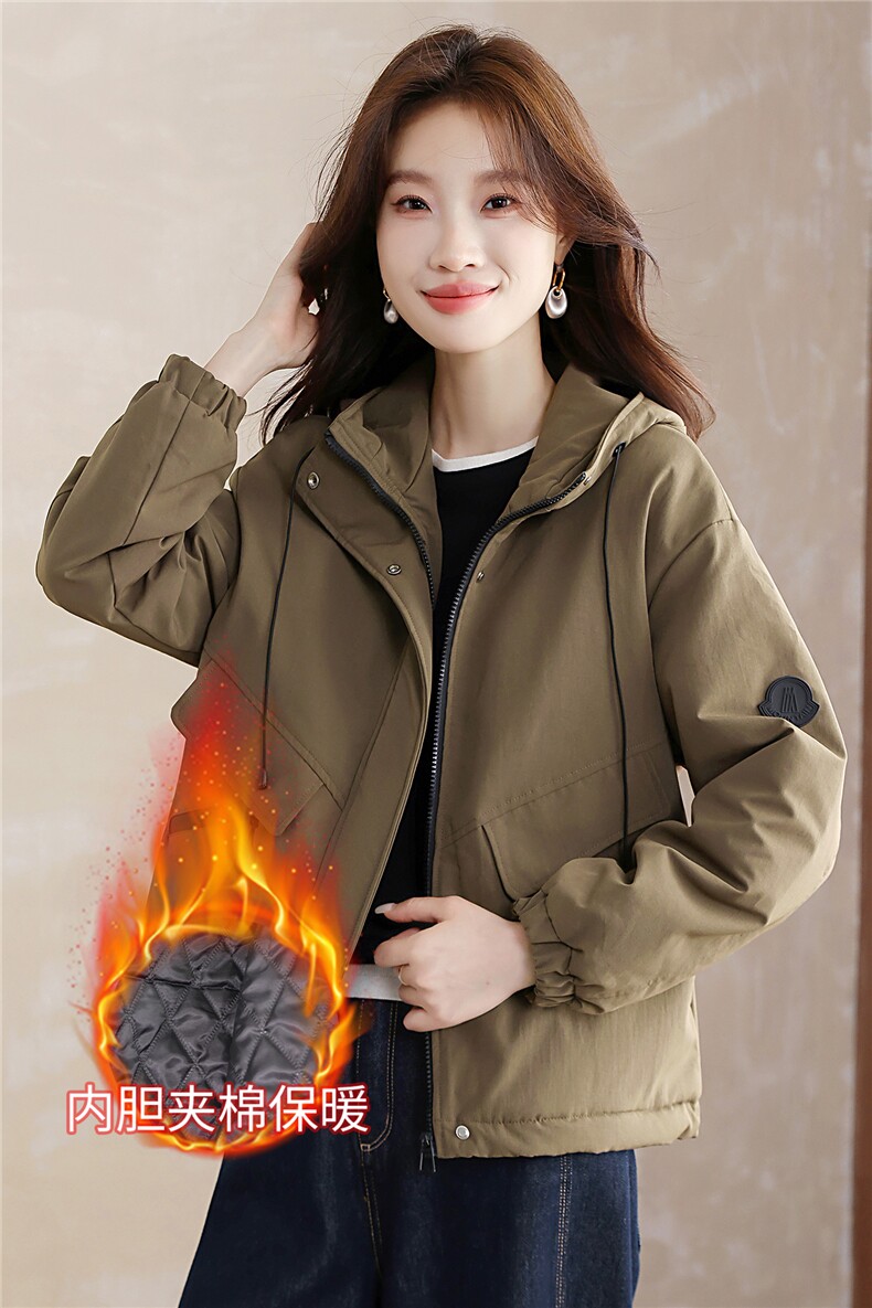现货！现货！2025冬季新款夹棉加厚棉衣棉服女,女装棉衣/棉服,以桐