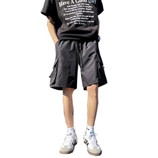 夏季美式高街冰丝hiphop运动五分工装裤短裤货号DK2428P38，男装牛仔裤，电商A063
