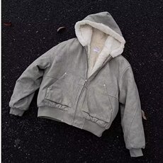做旧连帽棉服男冬季复古宽松加厚保暖座山雕棉衣外套LM61099-P145，男装棉衣，星座1008