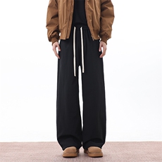 美式复古秋冬加绒棉裤男款休闲裤直筒长裤子K0884-P42，男装棉裤，星座308B-2