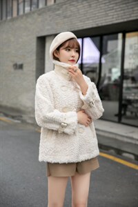 现货：编织狐皮毛一体,其它,蕃米莉