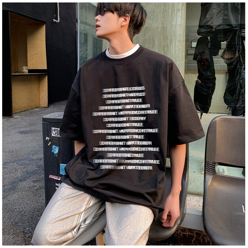 夏季新款重磅纯棉字母满印高街短袖 M~5XL XZ604-DT220-P25控39图片