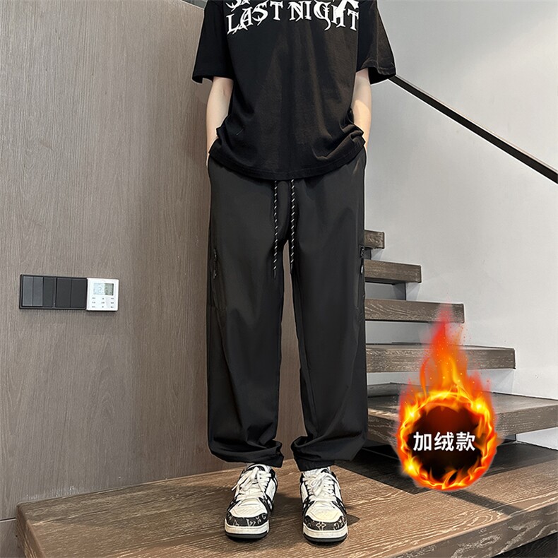 加绒美式防雨冲锋裤工装裤子束脚加厚徒步登山裤JRKZ24117P35,男装休闲裤,电商A128
