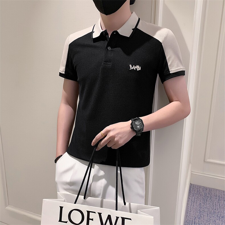 2023男夏季小伙简约休闲POLO衫男刺绣保罗衫301A-1/PL63/P50,男装Polo衫,星座301A-1