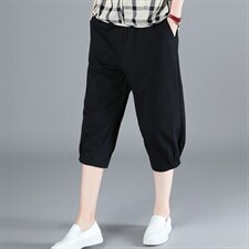 裤子2021年夏季简约收腰简约纯色潮流舒适通勤，女装休闲裤，丽影随形