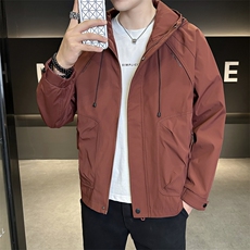 JK606-P902025秋季新款男士外套连帽时尚百搭休闲潮流夹克上衣，男装夹克，星座507A（原星座306B-2）