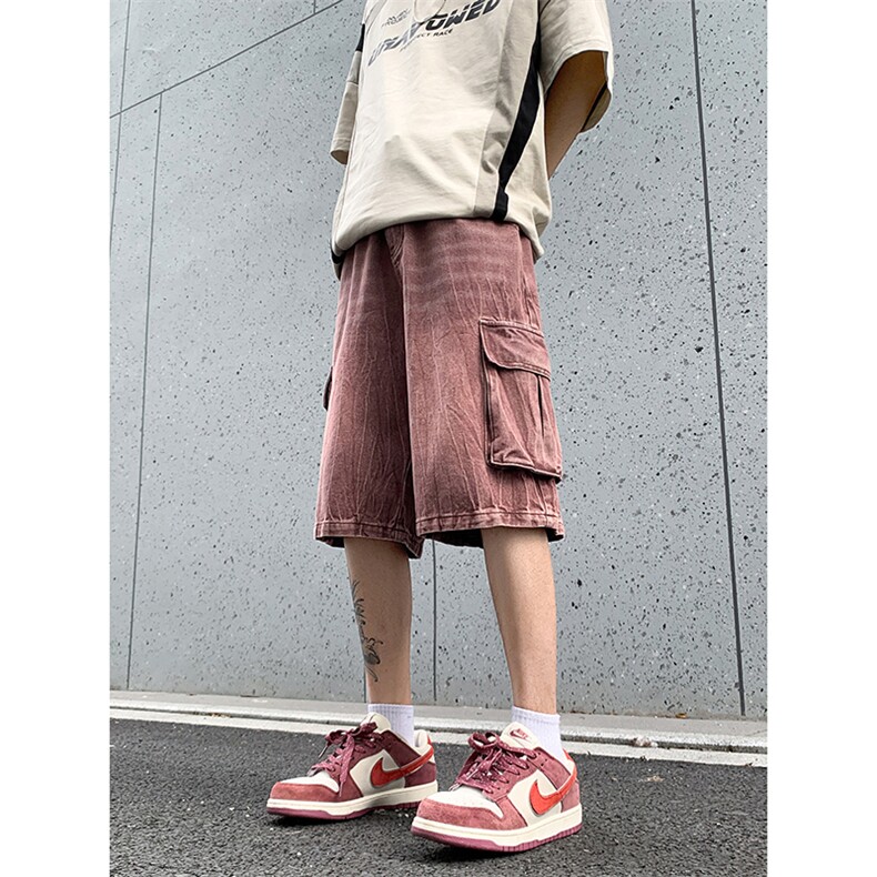 B221 美式ins高街小众夏季重工艺工装牛仔短裤 LK24177-P60 控78图片