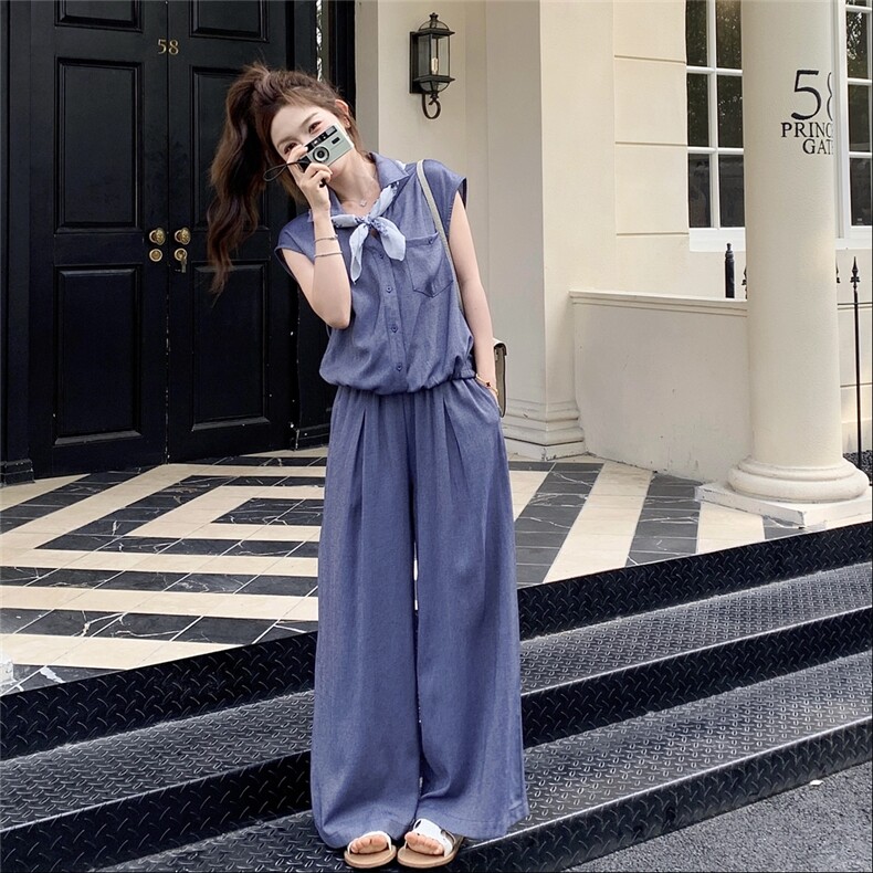 新款现货主推配丝巾时尚套装2532-P145-K208,女装套装/套裙,2C129