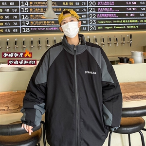 冬款港风撞色拼接工装潮男加棉加厚户外夹克外套J25007J加棉-P85图片