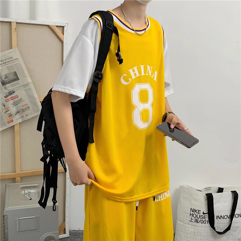 男潮流休闲套装篮球服运动套装F05P35图片